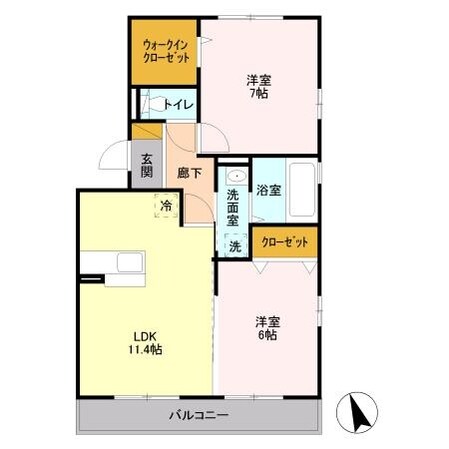 サンプットコートの物件間取画像